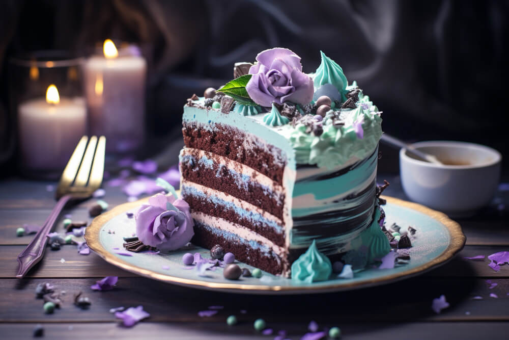 neon cake